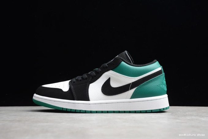 553558-113 Jordan 1 Mystic Air Green Low White Black 0820
